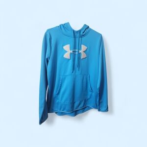 Under Armour Blue Hoodie with White Logo
